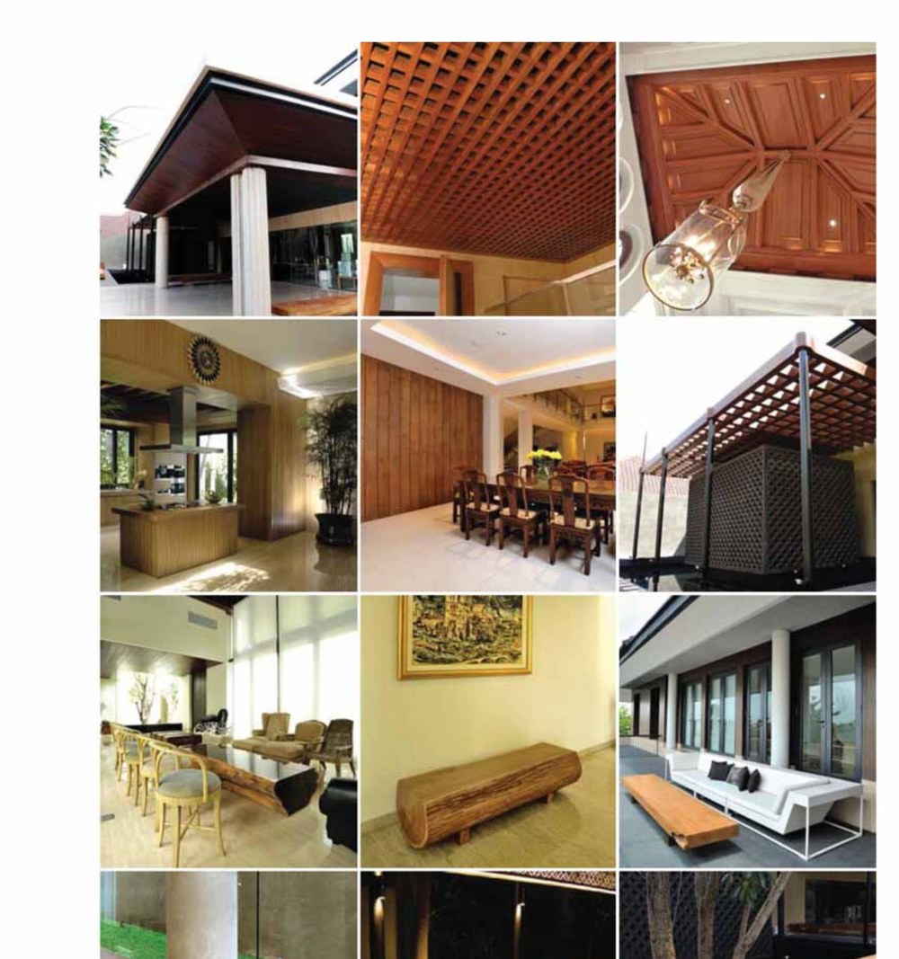 Portfolio collage of premium wood installations