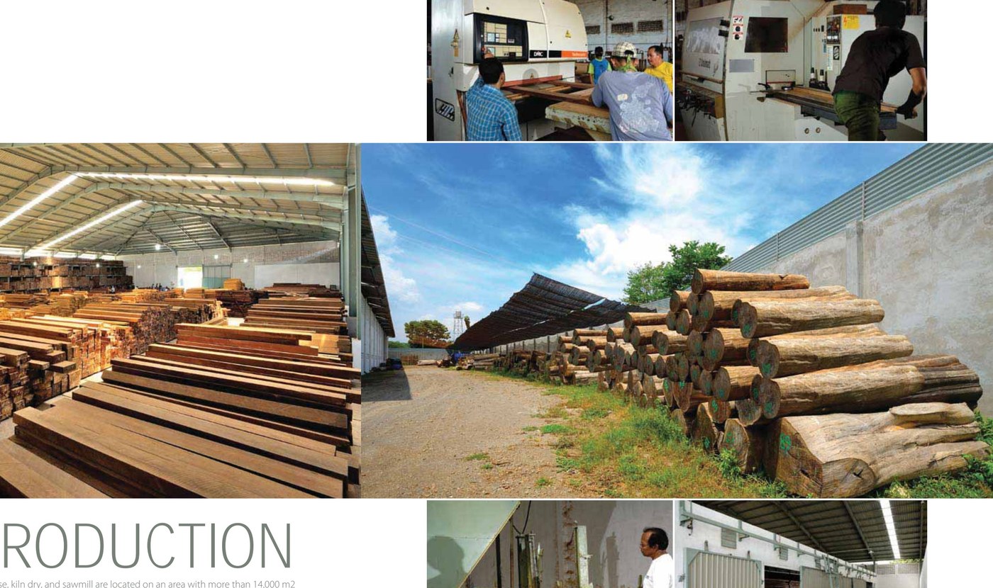 Marga Agung production area and timber yard